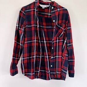 Old Navy Blue, Red & White Flannel